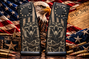 Patriotic Rattlesnake Magazine Display